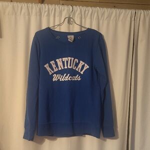 J. America Blue Kentucky Wildcats Women's Crew Neck Sweater Size M
